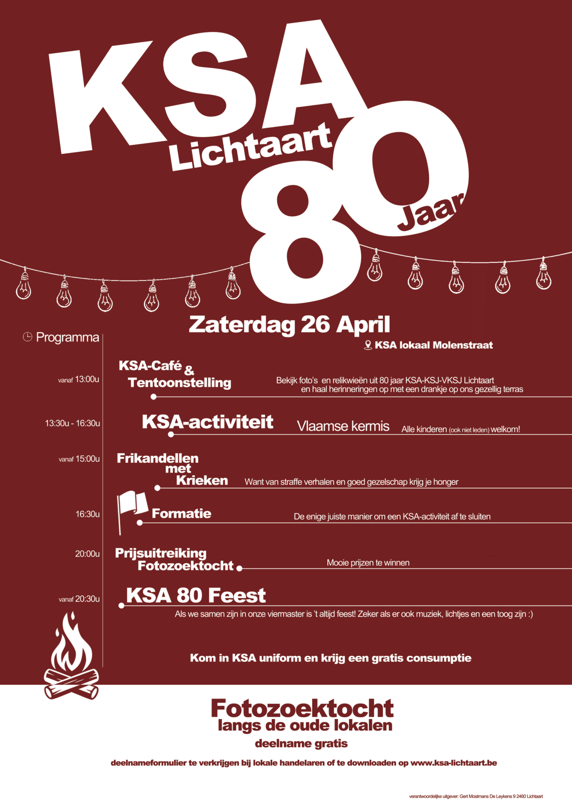 80 jaar KSA Lichtaart